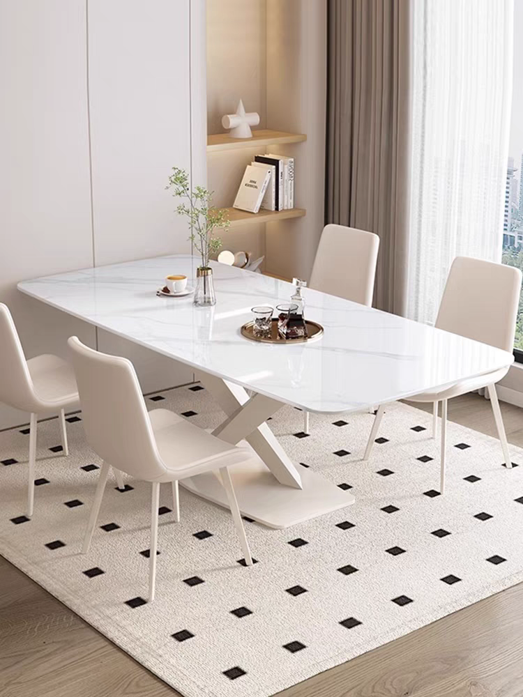 MASA DINING 611 MARMURA ALB 1600x800x750mm