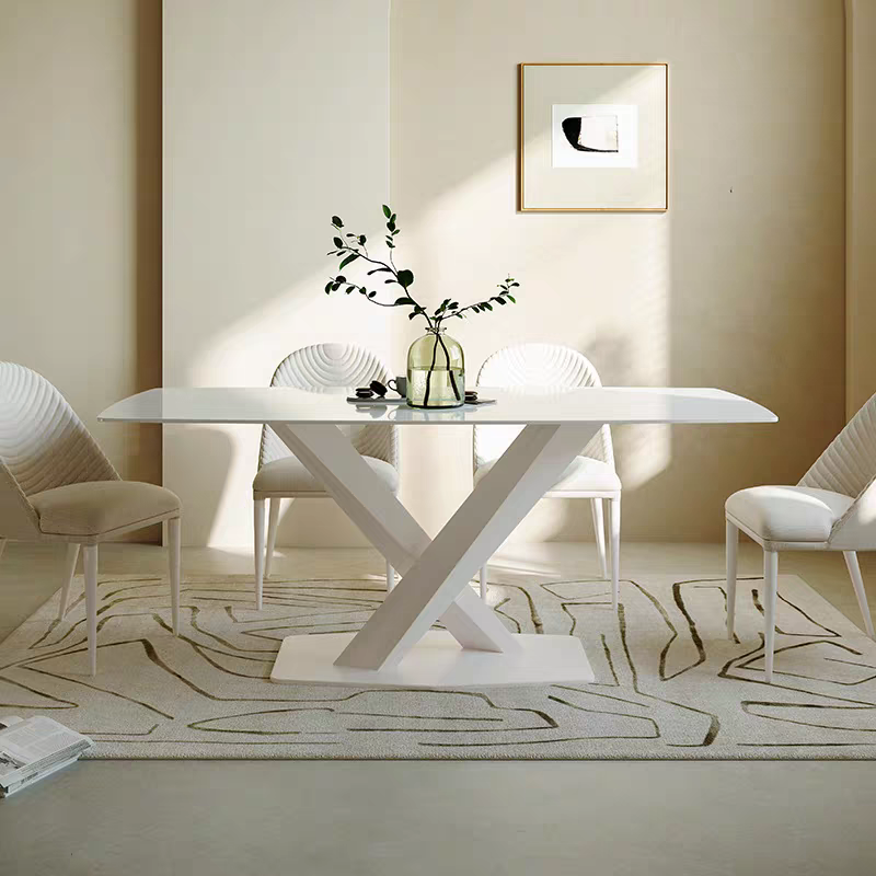 MASA DINING 611 MARMURA ALB 1600x800x750mm