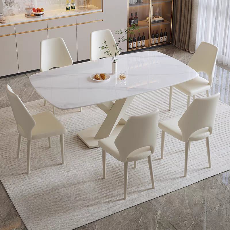 MASA DINING 611 MARMURA ALB 1600x800x750mm