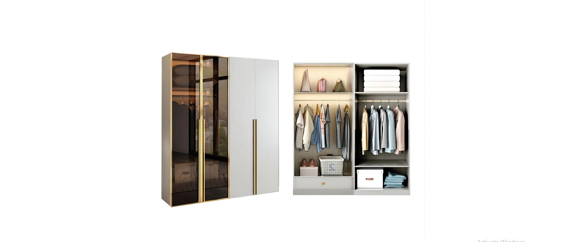 Dressing ALB+AURIU Montreal MDF 140x200x55cm