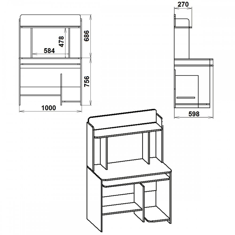 Birou PC SKM-6 cires ua