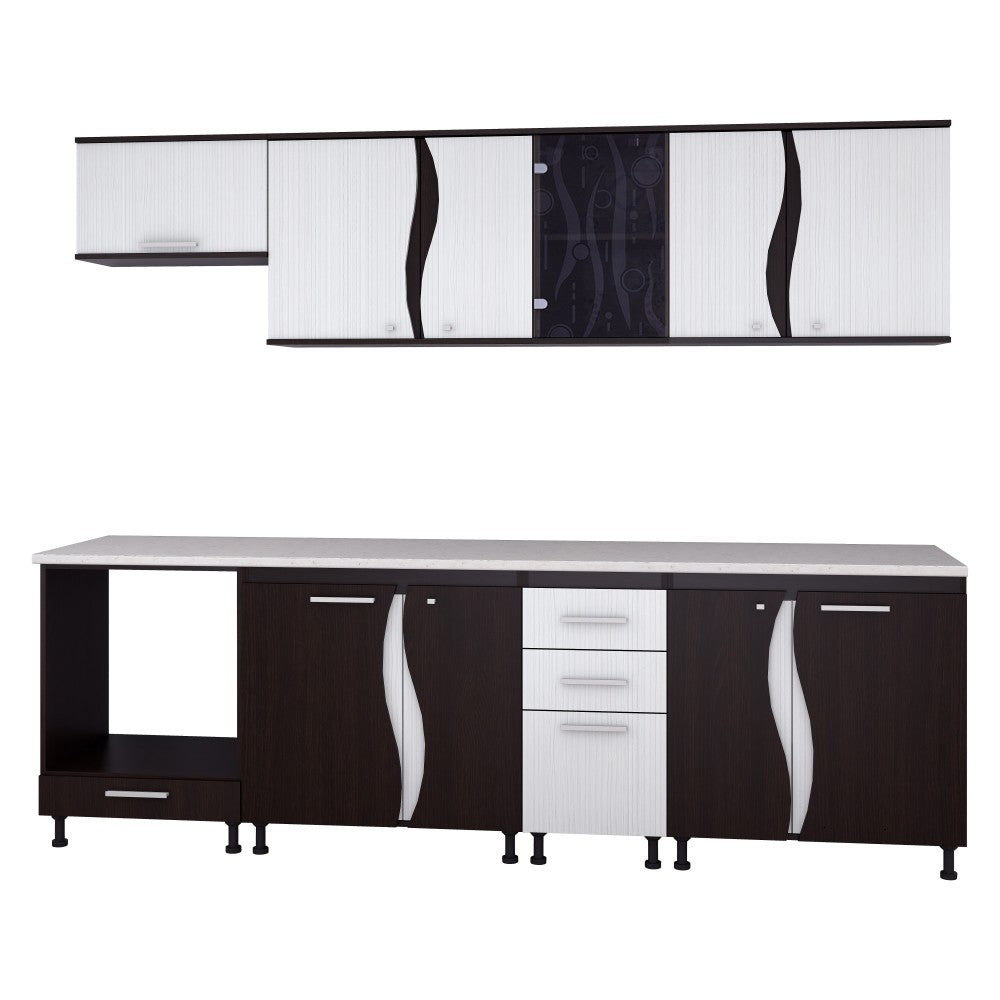 BUCATARIE CIP3S - C2 WENGE+ALB