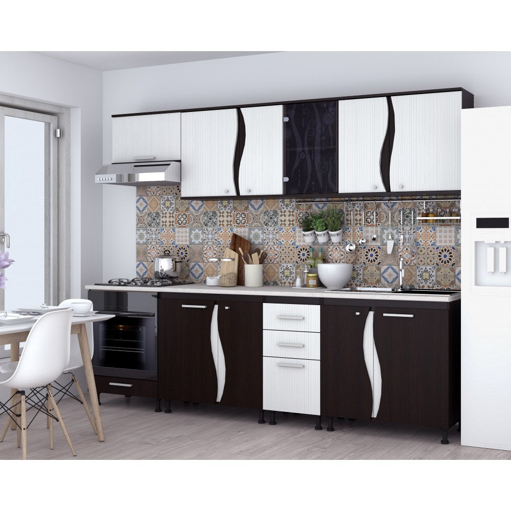 BUCATARIE CIP3S - C2 WENGE+ALB