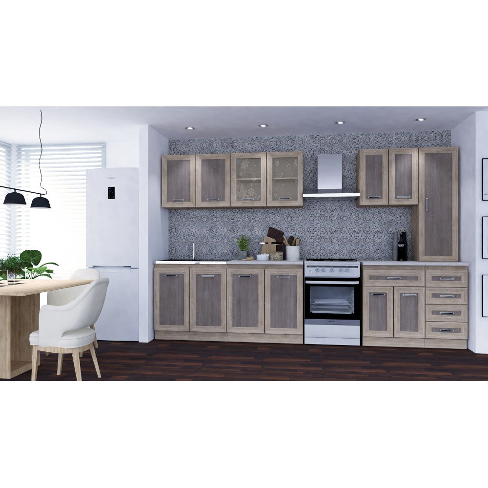 Bucatarie Greta 2,6m sonoma+trufe