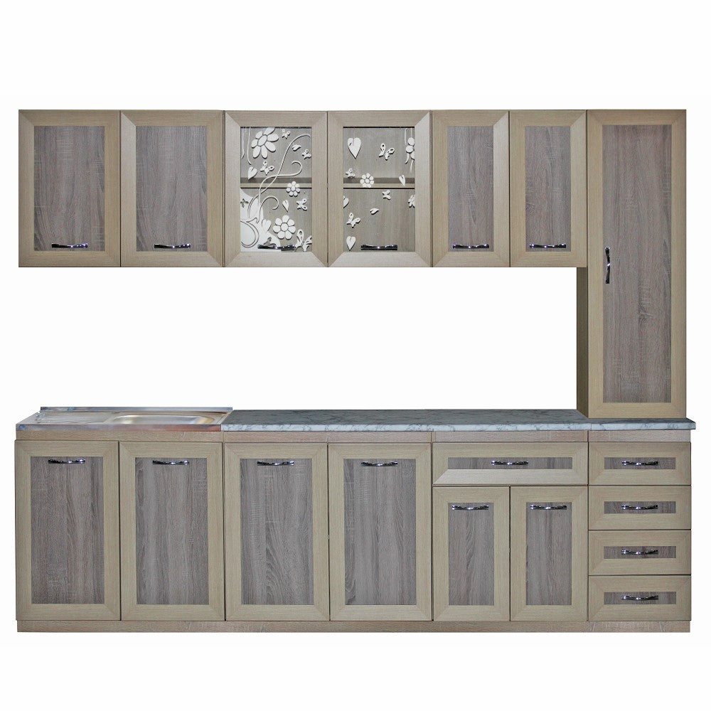 Bucatarie Greta 2,6m sonoma+trufe