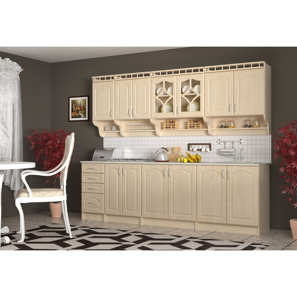 Bucatarie KORONA MEBEL MDF 2.6M MESTEACAN BLAT INTREG