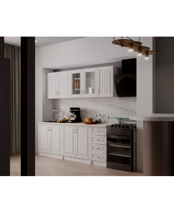 Bucatarie Provence RO 2m MDF, Alb