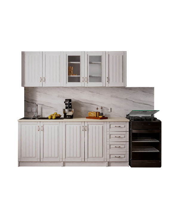 Bucatarie Provence RO 2m MDF, Alb