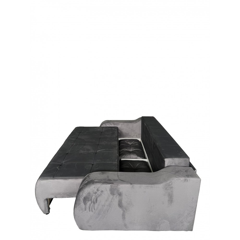 CANAPEA EXTENSIBILA ALEX, 240x115x75 CM, GRI