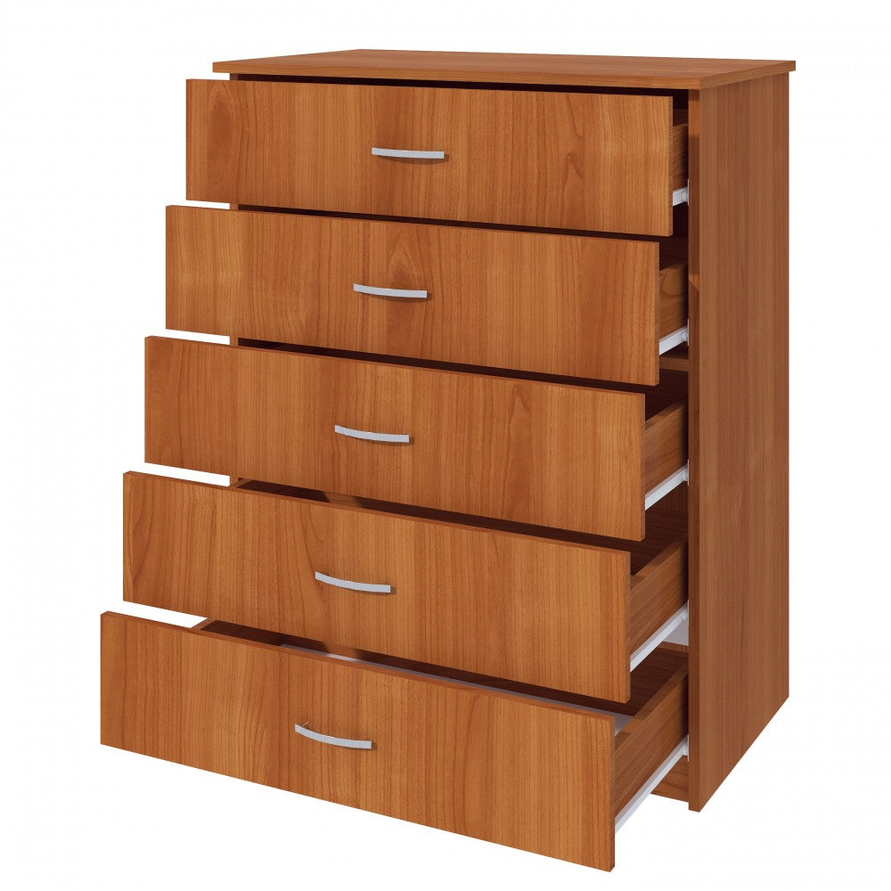 Comoda 5 sertare cires