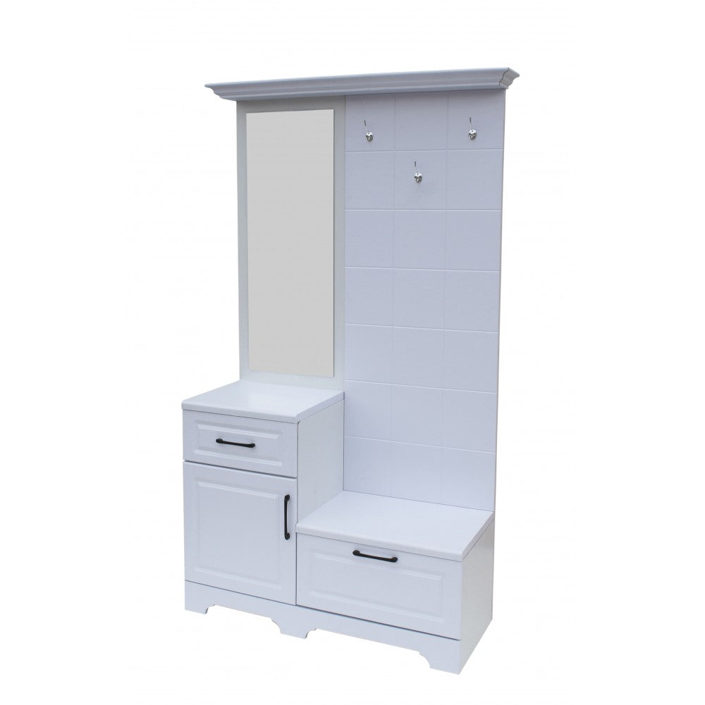 Cuier ZQD 109, 113x43x205cm, Alb