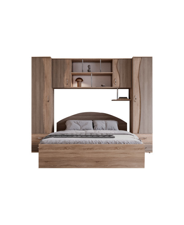 Dormitor Tineret, sonoma+truffe 227x51/205x200cm