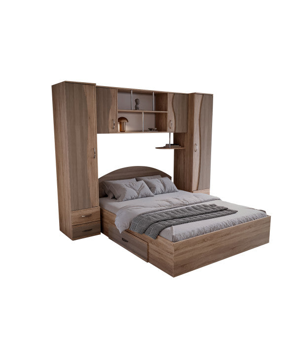 Dormitor Tineret, sonoma+truffe 227x51/205x200cm