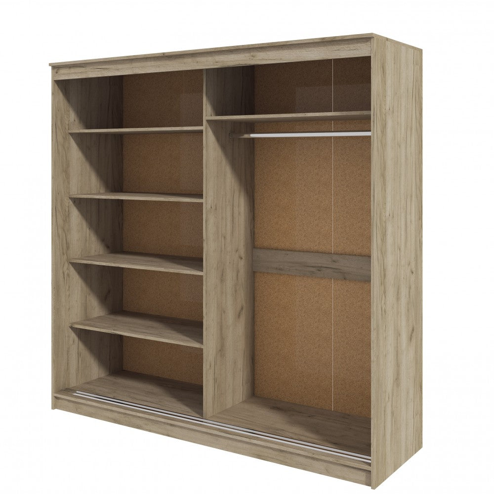 Dressing 2 usi Luca, 200x60x200 cm, stejar K002