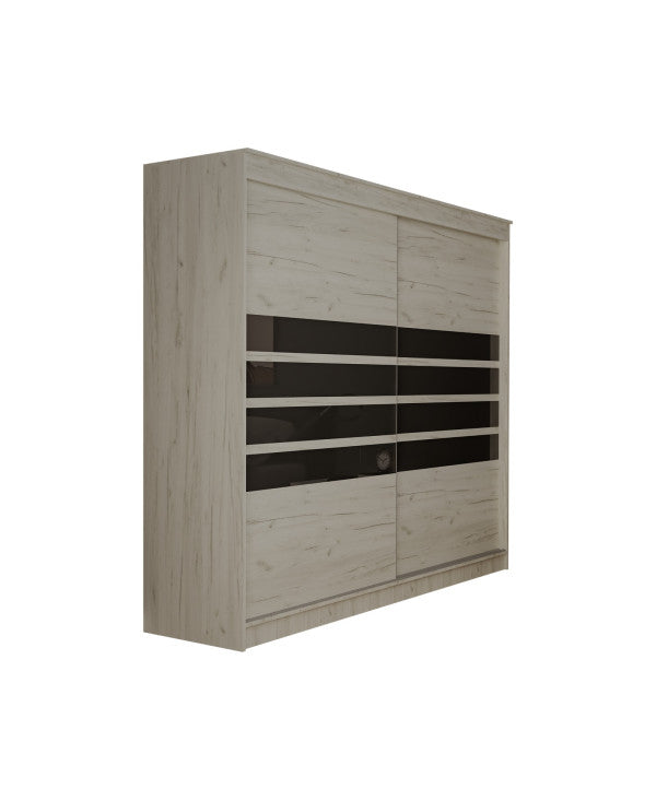 Dressing 2 usi Luca, 200x60x200 cm, stejar K001
