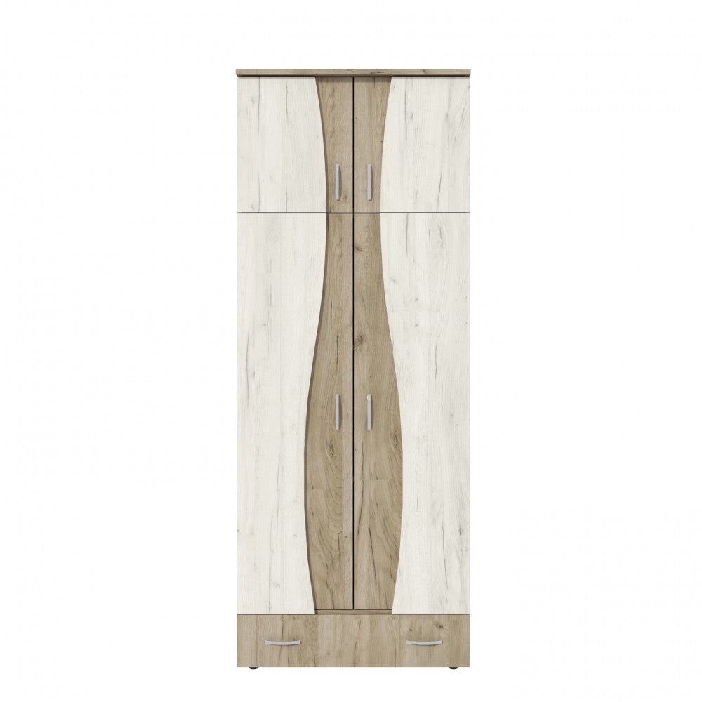 Dulap 2U S cu despartitor, 90x50x198 cm, k002+k001