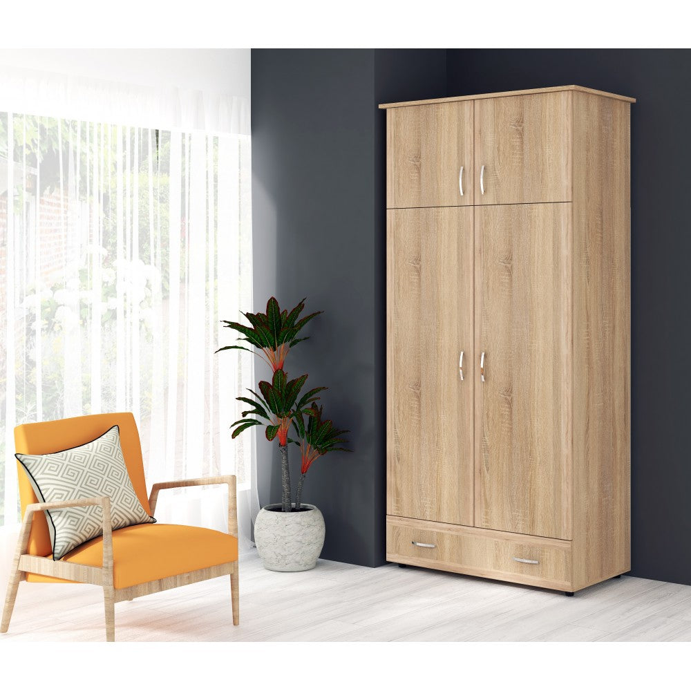 Dulap 2 USI SOFT, 95x51x203cm, sonoma