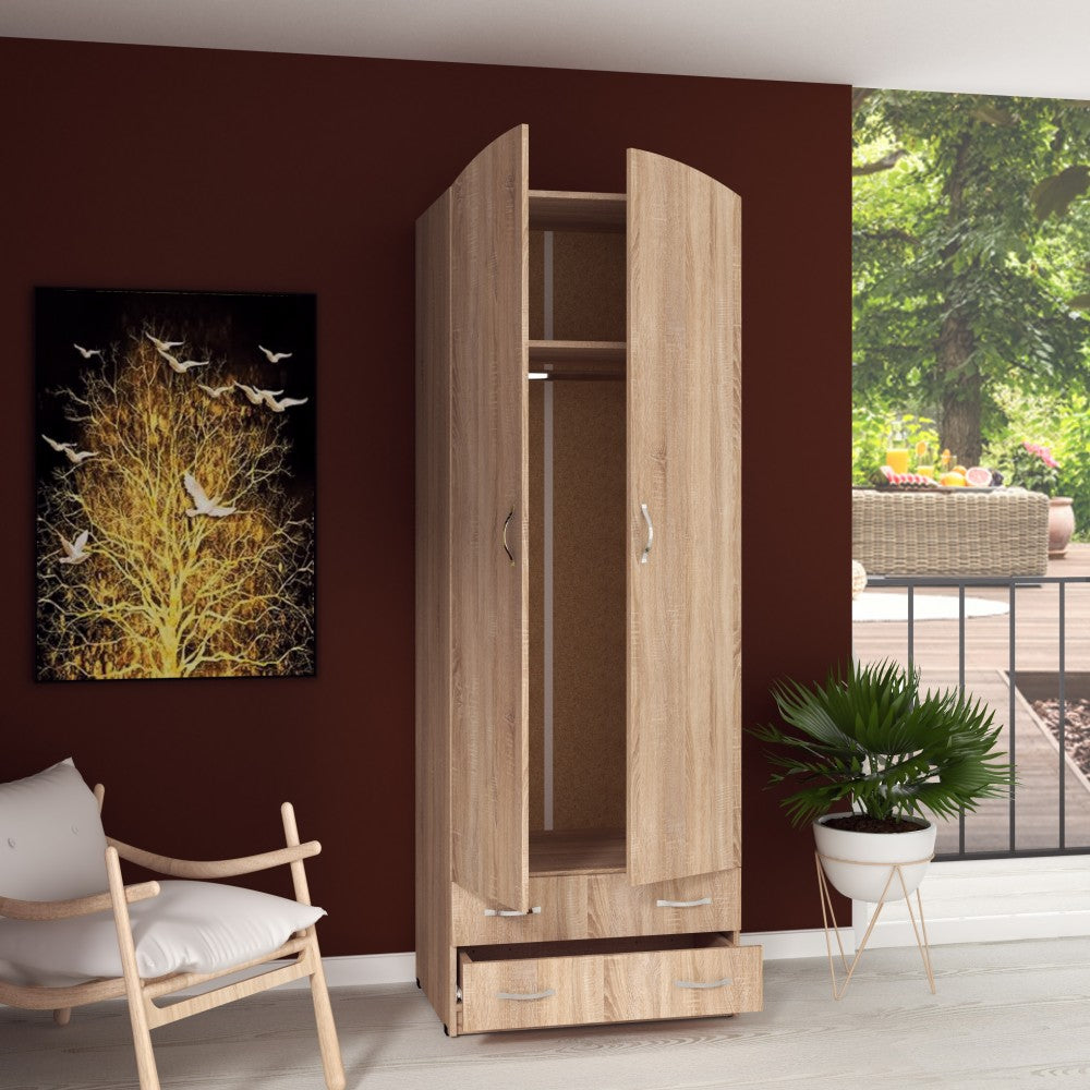 Dulap-4 ( 2U+2S ) ro, 74x54x212cm sonoma