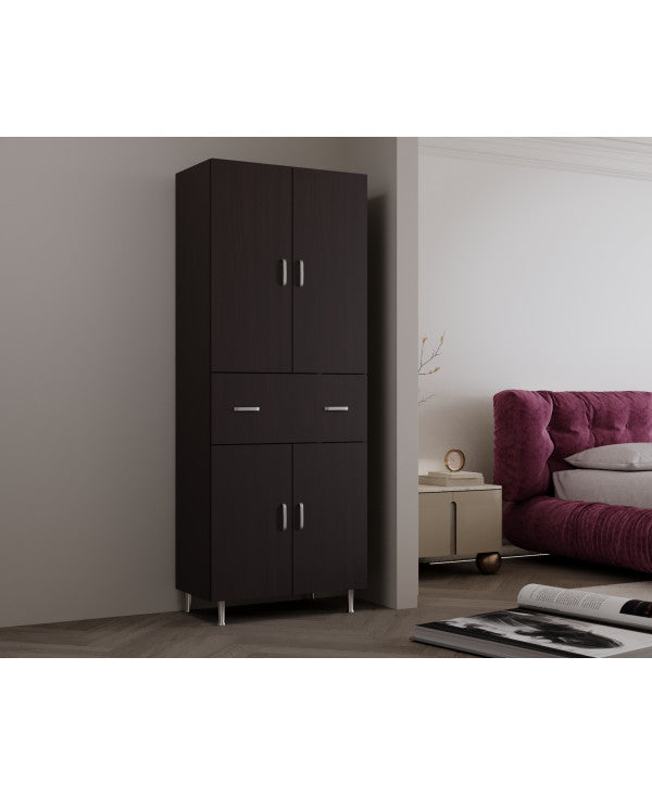 Dulap 4U-1S , 70x35x180 cm Wenge