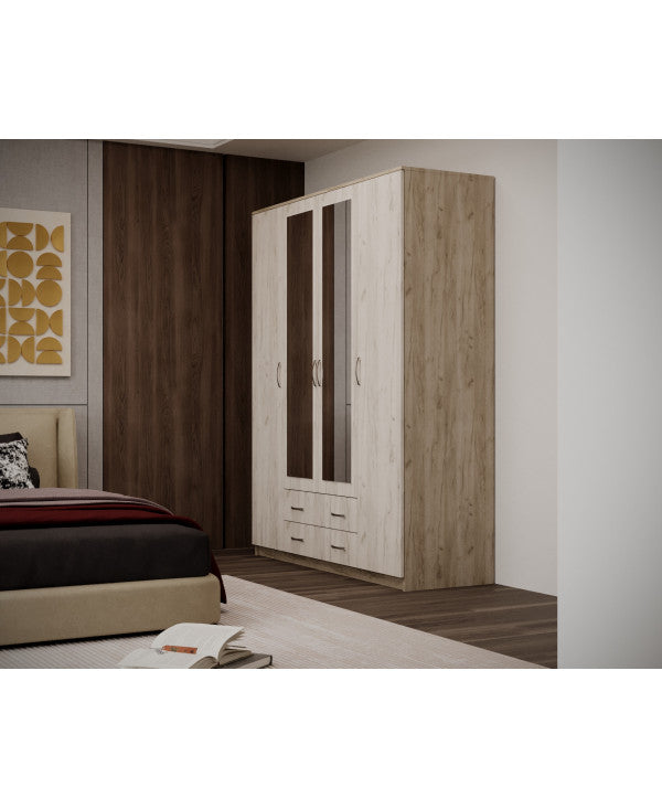 Dulap Garmonia 4U, 160x52x200 cm, stejar k001+k002