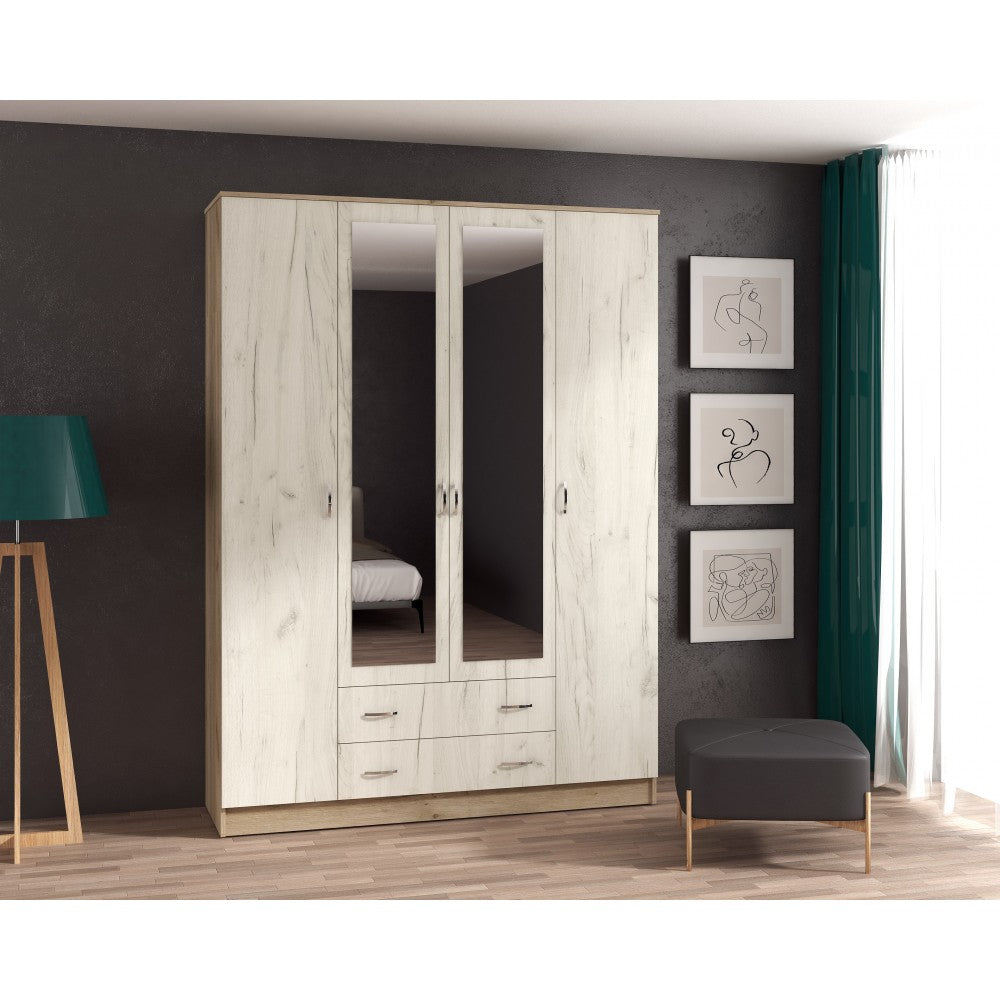 Dulap Garmonia 4U, 160x52x200 cm, stejar k001+k002