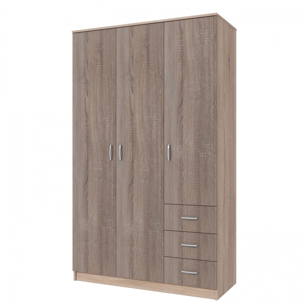 Dulap Ionut, 120x50x200 cm, sonoma/trufe