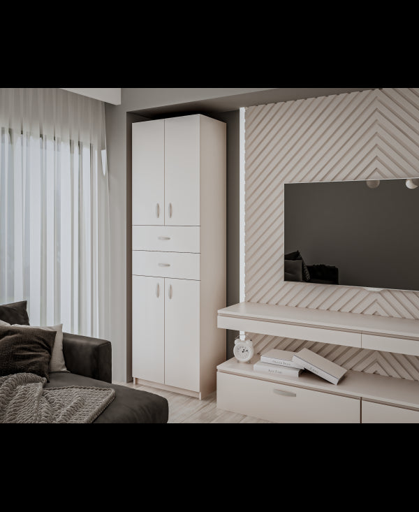 Dulap KSC-11 RO, 60x37x196 cm, alb