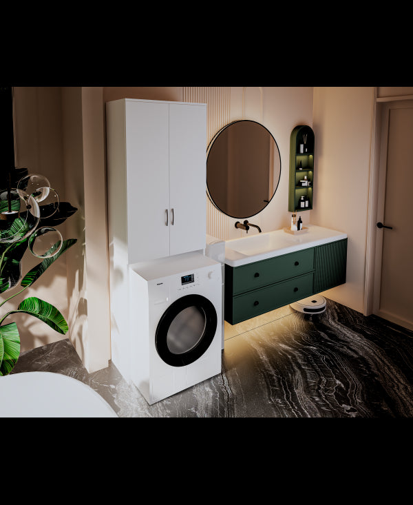 Dulap ms, 65x35x199 cm, Alb