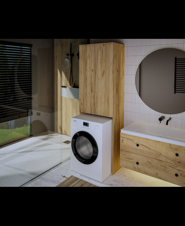 Dulap MS 2U Polite, 65x35x199cm, stejar k003