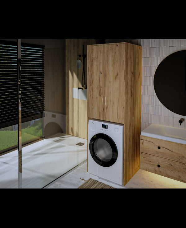 Dulap MS 2U Polite, 65x60x199 cm, stejar k003