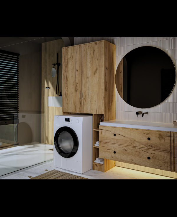 Dulap MS 2U Polite, 85x35X199 cm, stejar k003