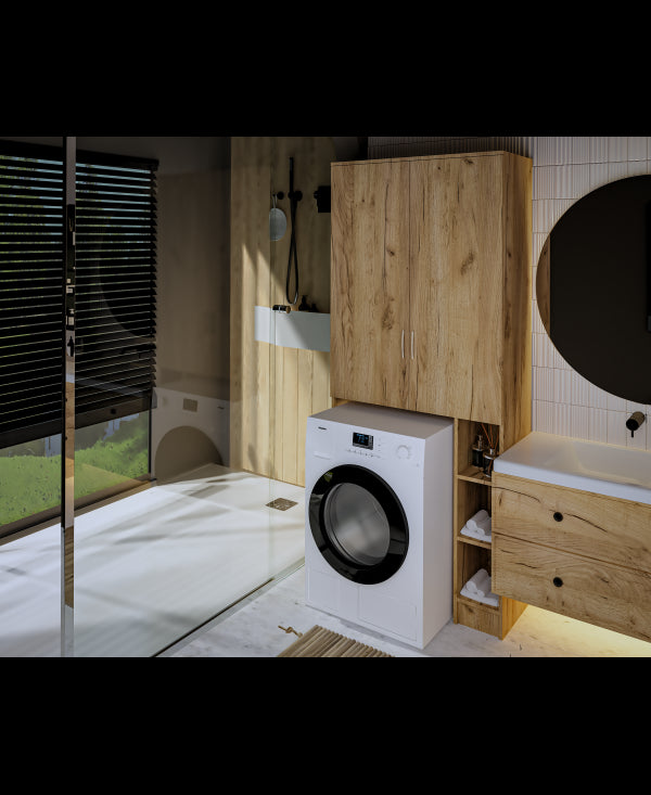 Dulap MS 2U Polite, 85x35X199 cm, stejar k003