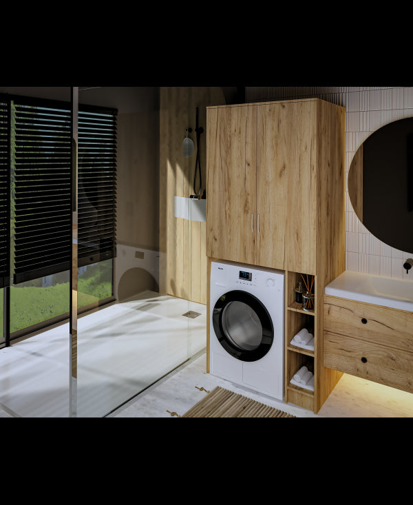 Dulap MS 2U Polite, 85x60X199 cm, Stejar K003