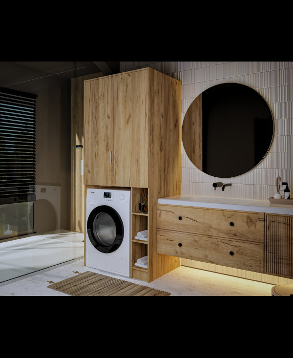 Dulap MS 2U Polite, 85x60X199 cm, Stejar K003