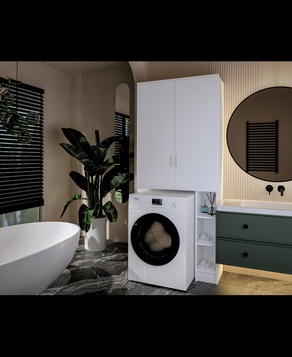 Dulap ms , 85x35x199 cm, Alb