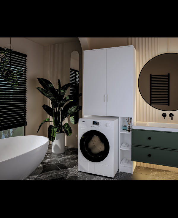 Dulap ms , 85x35x199 cm, Alb