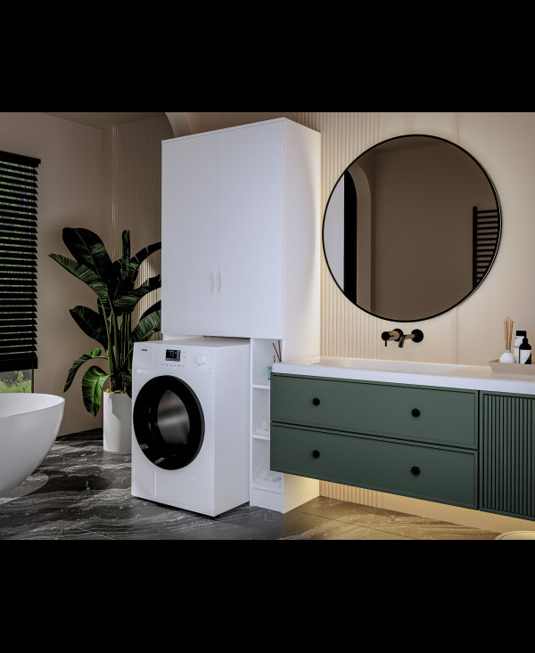 Dulap ms , 85x35x199 cm, Alb