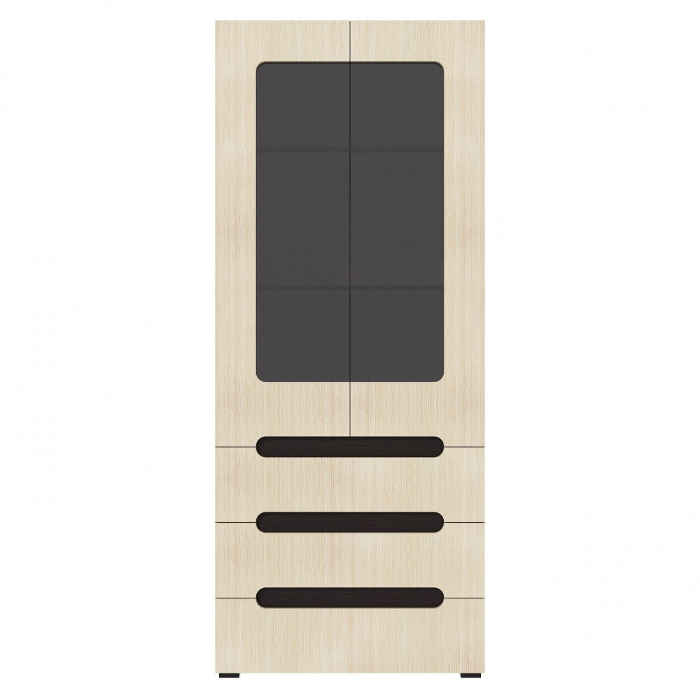 DULAP STIL-21, 80x46x195 WENGE+MESTEACAN