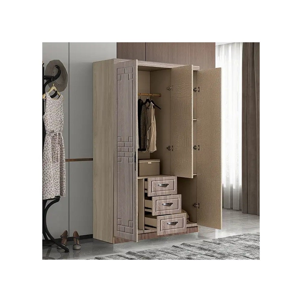 Dulap ZQW 010 MDF - 3U+3S, 150x50x200cm