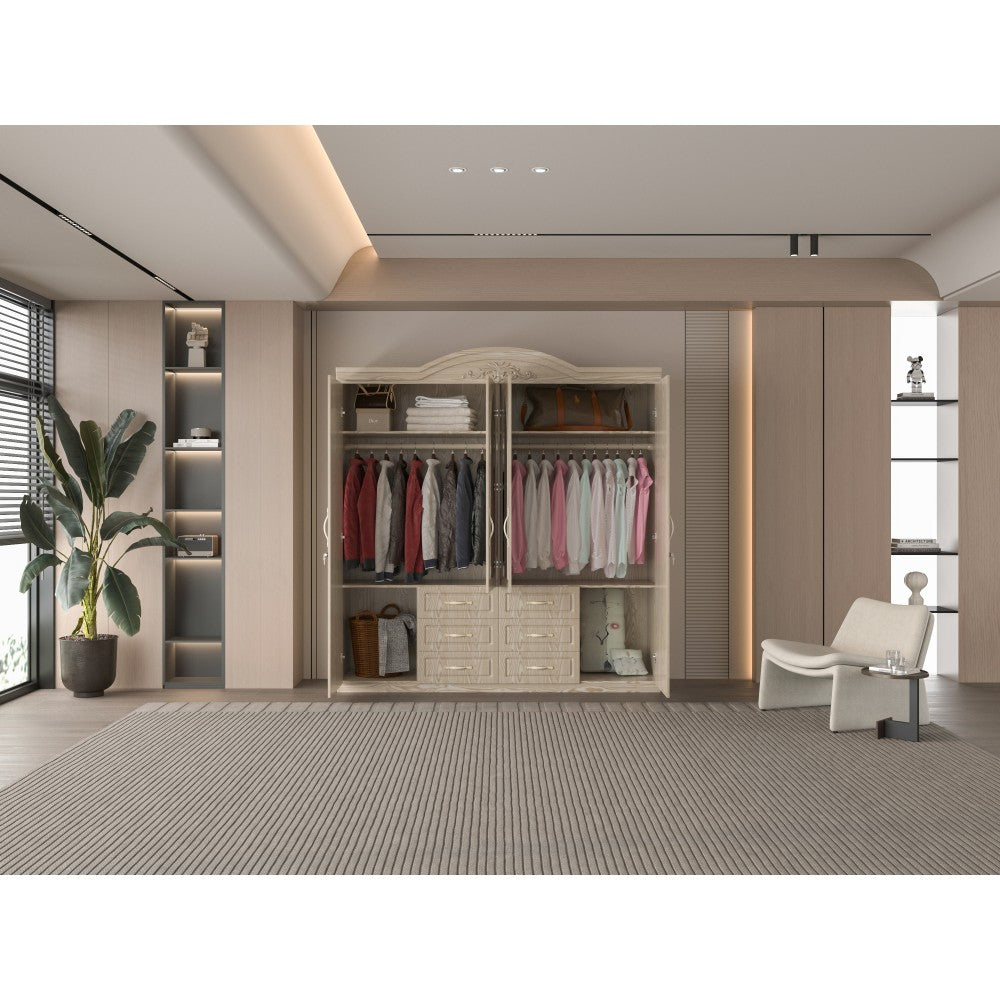 Dulap ZQW-011MDF - 4U/6S, 200x50x200cm