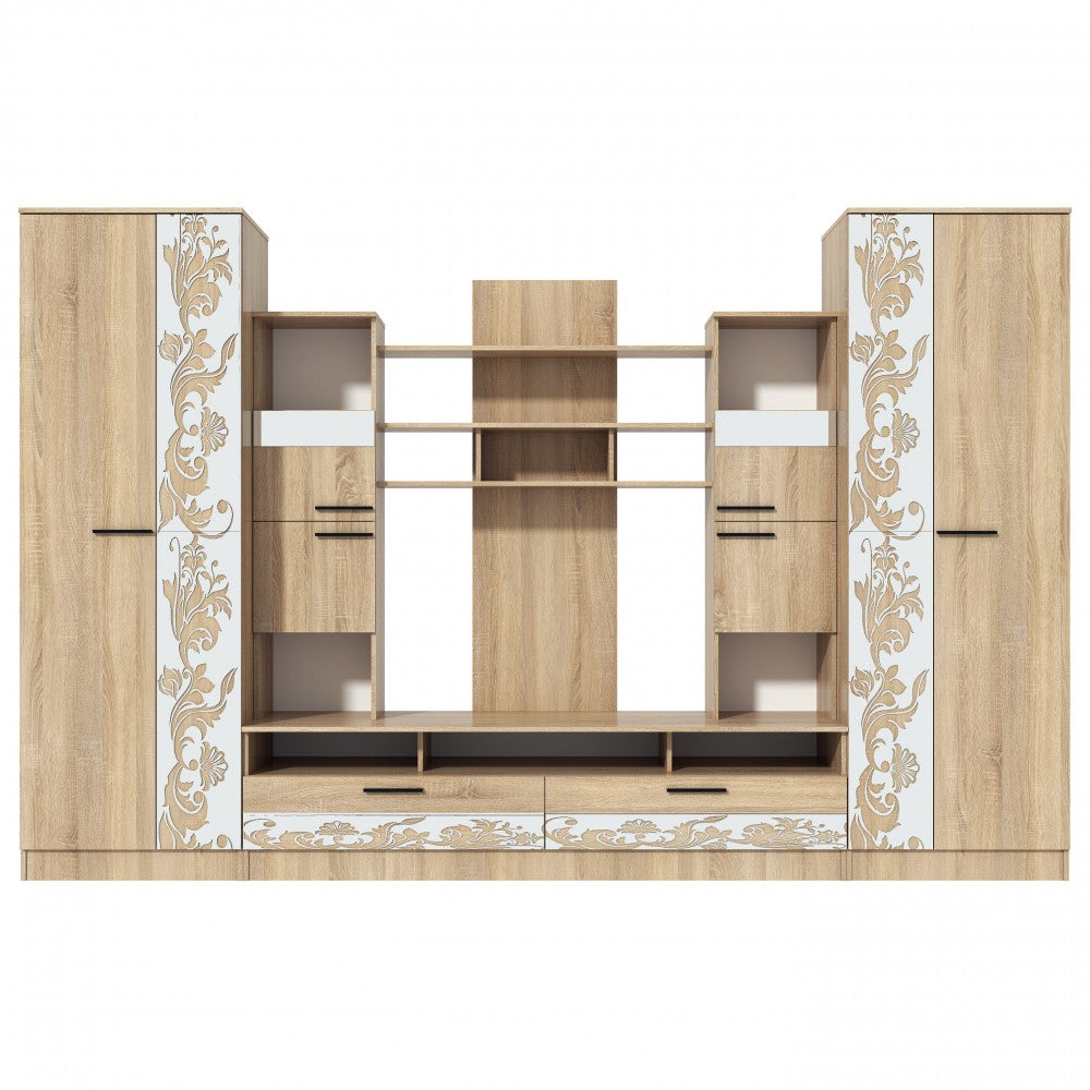 Living Baghira RO,330x52x212 cm, Sonoma+Castan