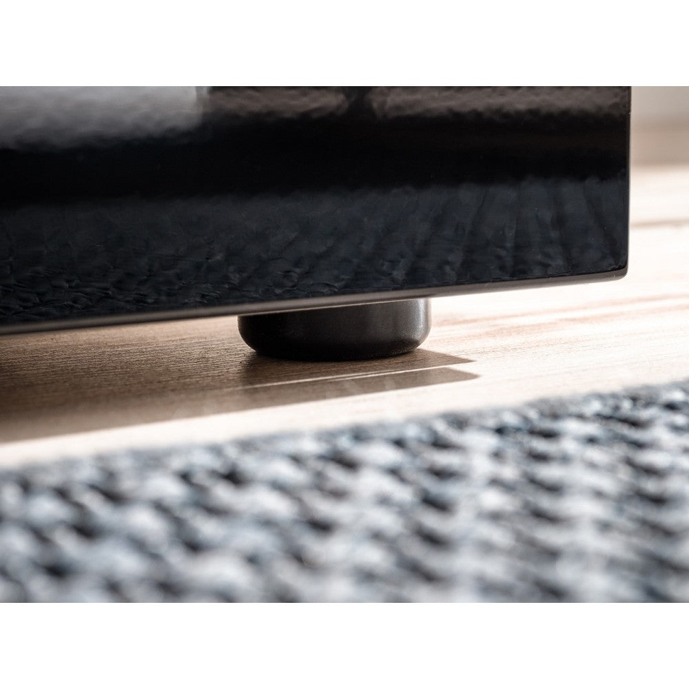 Living Camino alb lucios + nergu lucios, 290x45x160cm