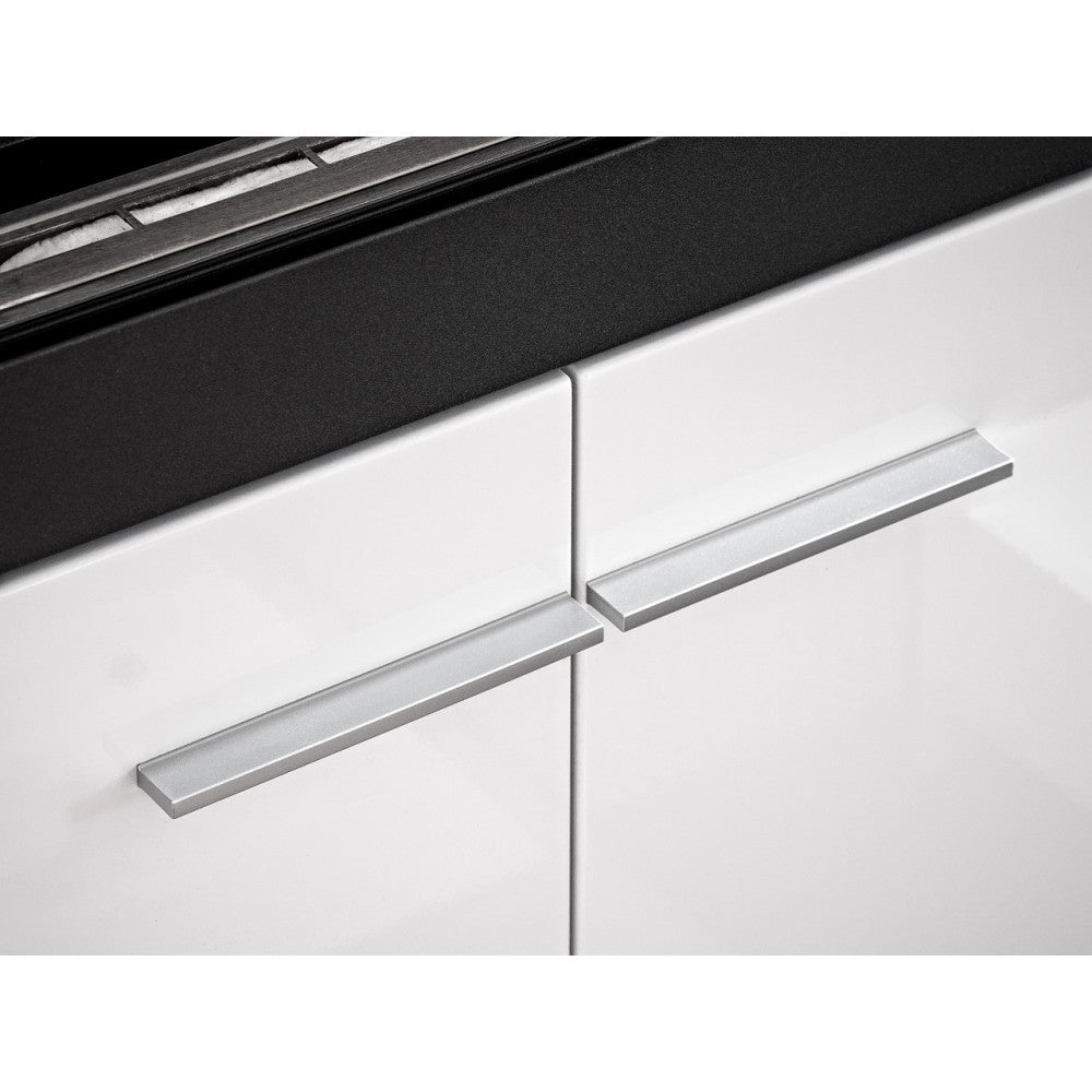 Living Camino alb lucios + nergu lucios, 290x45x160cm