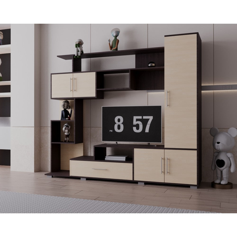 LIVING PEKIN RO WENGE+MESTEACAN 210x40x179CM