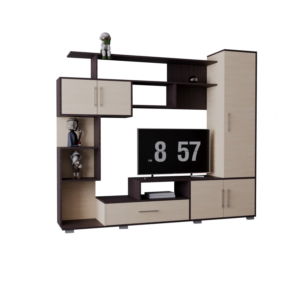 LIVING PEKIN RO WENGE+MESTEACAN 210x40x179CM