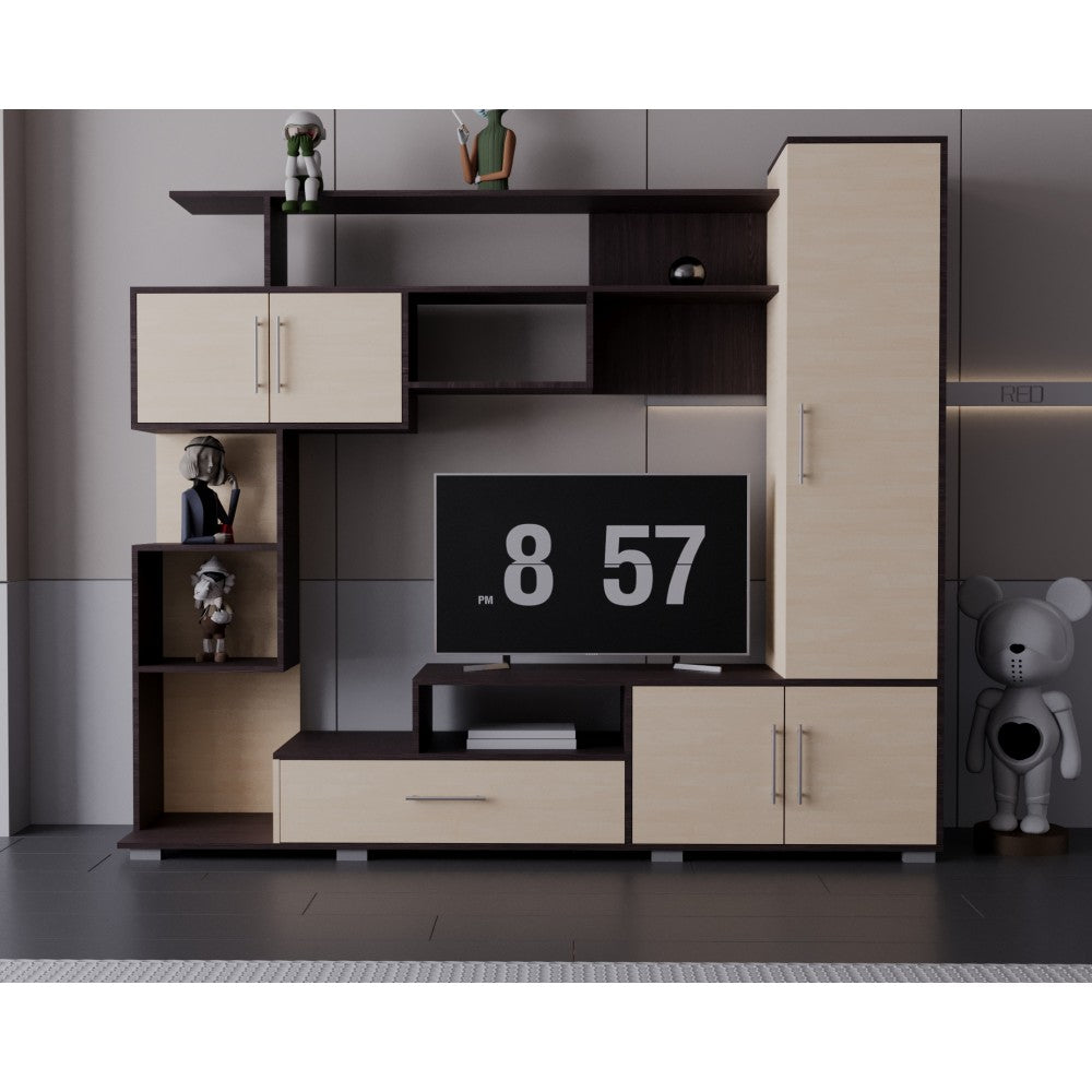 LIVING PEKIN RO WENGE+MESTEACAN 210x40x179CM