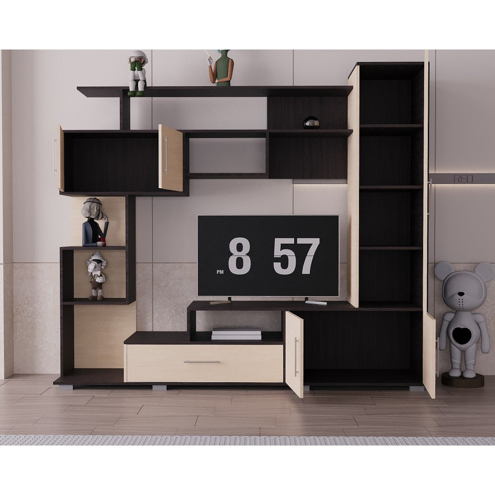 LIVING PEKIN RO WENGE+MESTEACAN 210x40x179CM