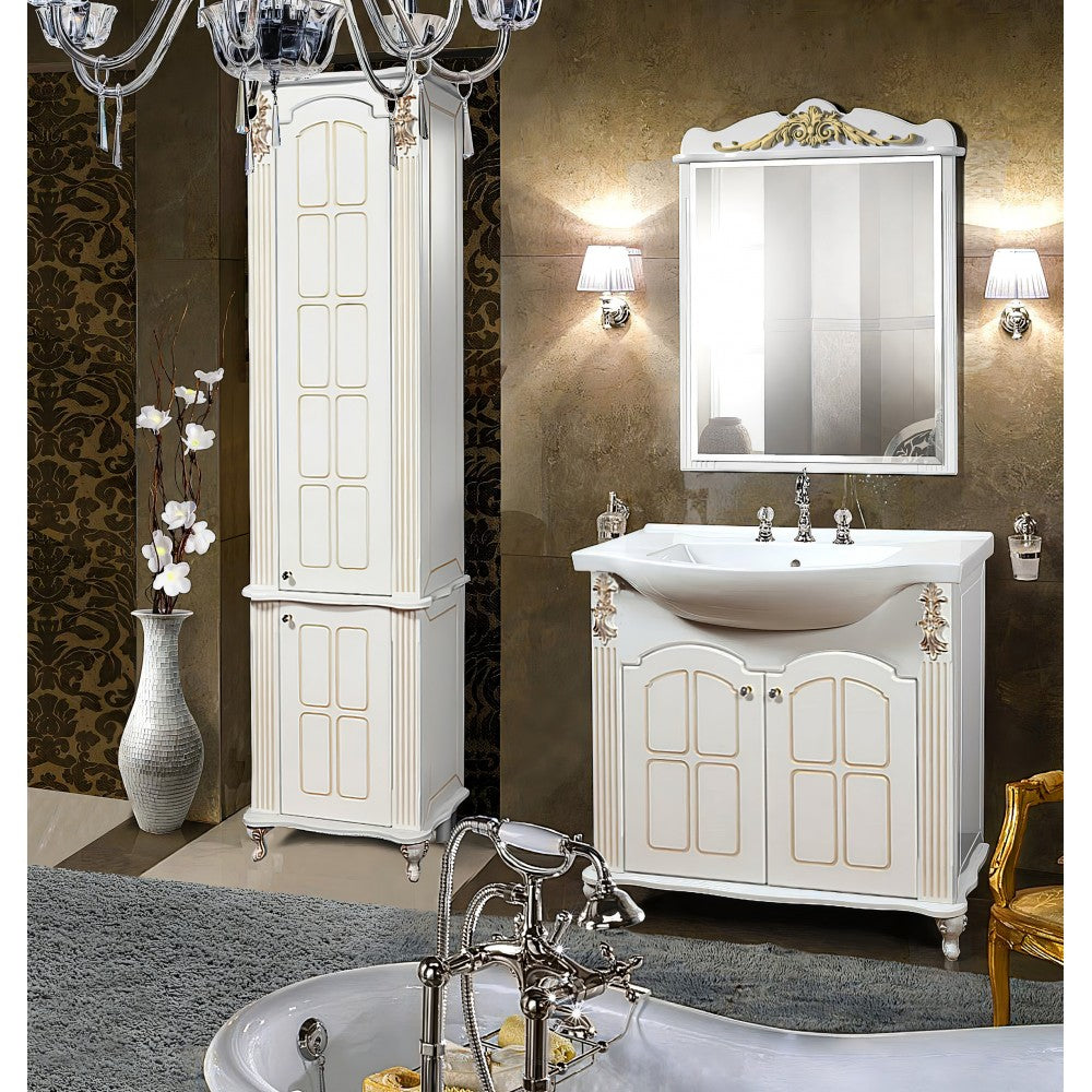 Masca baie + lavoar Versailles, 85x88x45cm, Aur