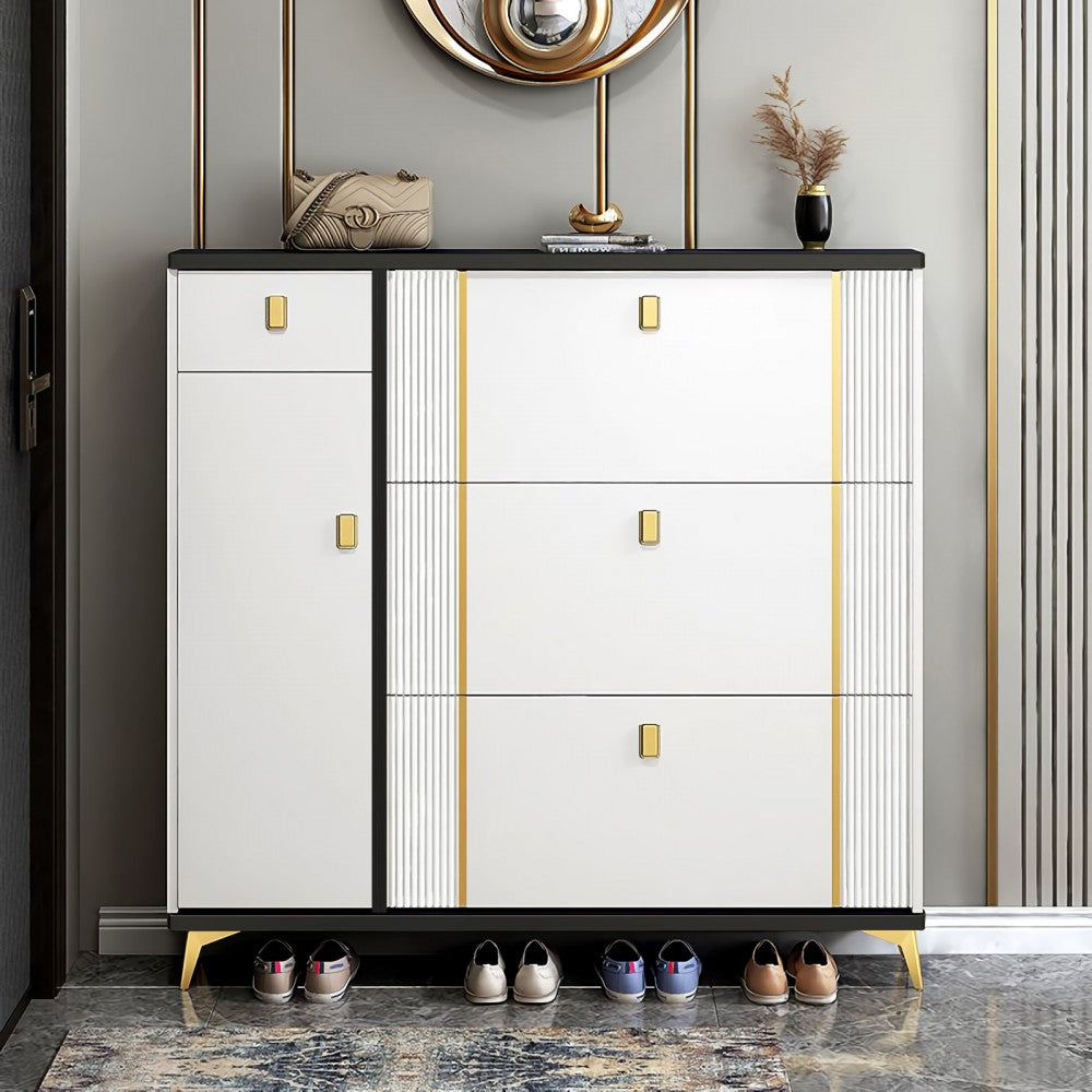 Pantofar 112-602 MDF White, 100x24x118cm