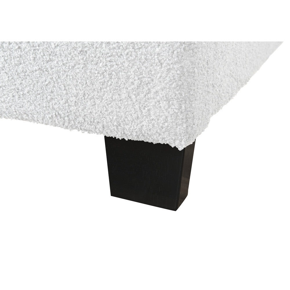 Pat tapitat Comfort 1 cu LED, 180x200, cadru din lemn cu somiera fixa, culoare Crem